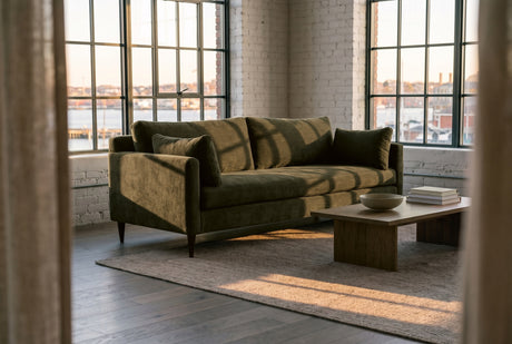 Darby Mid-Century Fabric Sofa