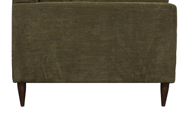 Darby Woven Fabric Mid-Century Modern Sofa - Tapered Wood Legs