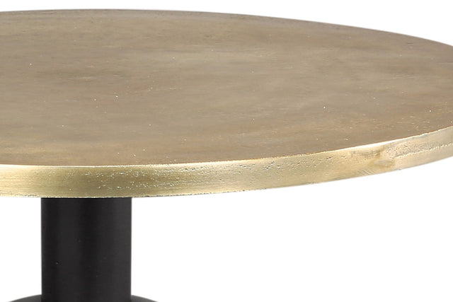 Delaney Cast Aluminum 2-Piece Nesting Coffee Table Set - Antique Gold Cast Top