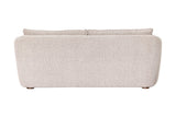 Ellery fabric sofa in Wheat, back view with fully upholstered back
