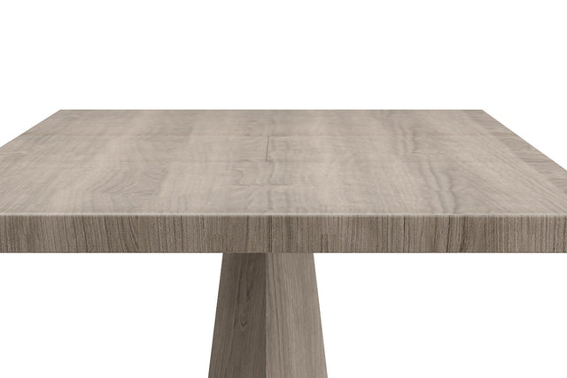 Ellis Washed Oak Butterfly Extension Dining Table - 2-Inch-Thick Bevelled Top