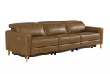 Elodie dual Recliner Sofa in distressed Italian aniline leather