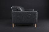 Elodie Distressed Italian Aniline Leather Dual Recliner Sofa