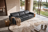 Elodie Distressed Italian Aniline Leather Dual Recliner Sofa