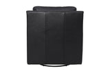 Elwood Black leather chair, back view