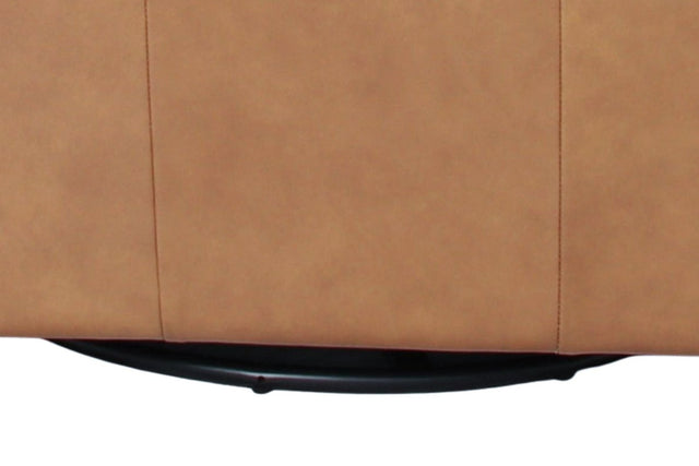 Elwood Leather Swivel Glider Chair - Swivel and Glide Base