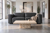 Emery Distressed Italian Aniline Leather Dual Recliner Sofa
