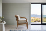 Esanatoglia accent chair in side profile in a Brier Island house on the Bay of Fundy