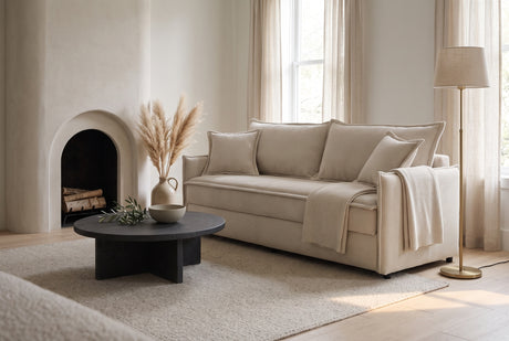 Faro Condo Size Sleeper Sofa w/Storage - Beige
