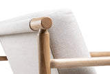 Regal Fabric & Wood Accent Chair