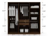 Torino Modern Freestanding Wardrobe - Brown