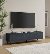 Tempo 69" Fluted TV Stand with 2 Drawers - Multiple Color Options