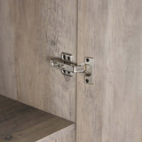 Genoa Modern 2-Piece Freestanding Wardrobe - Rustic Grey