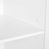 Genoa Modern 2-Piece Freestanding Wardrobe - White