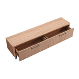 Tempo 69" Fluted TV Stand with 2 Drawers - Multiple Color Options
