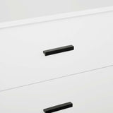 Genoa Modern 2-Piece Freestanding Wardrobe - White