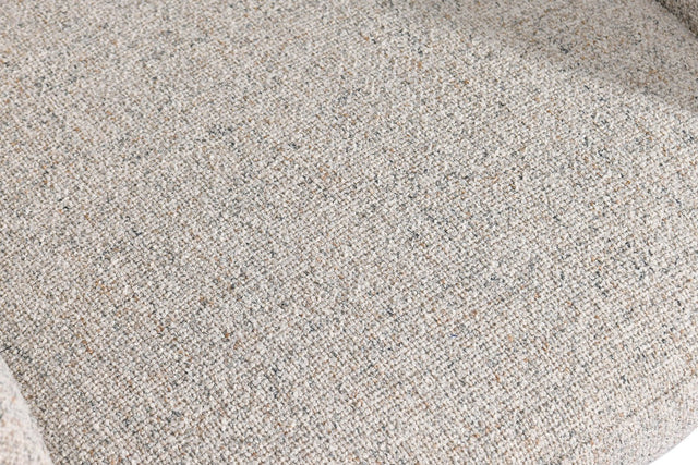Finley Textured Fabric Barrel Accent Chair - Flecked Polyester Fabric