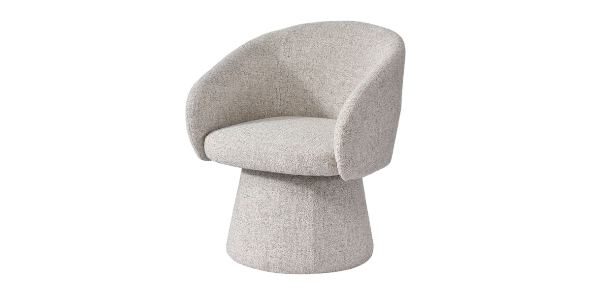 Finley Textured Fabric Barrel Accent Chair