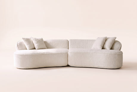 Fiora Curved Boucle Sofa