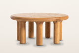 Fontanellato round oak coffee table in Natural Oak