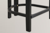 Close-up of the Gradisca front leg, rear legs and D-shaped footring with small brass-tone bolts in Black