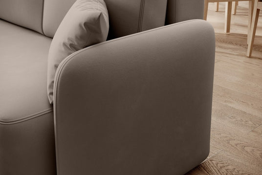 Warm Beige, Rounded Arms