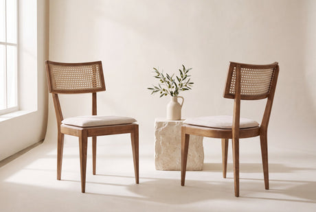 Harper Woven Cane Dining Chair (Set of 2)