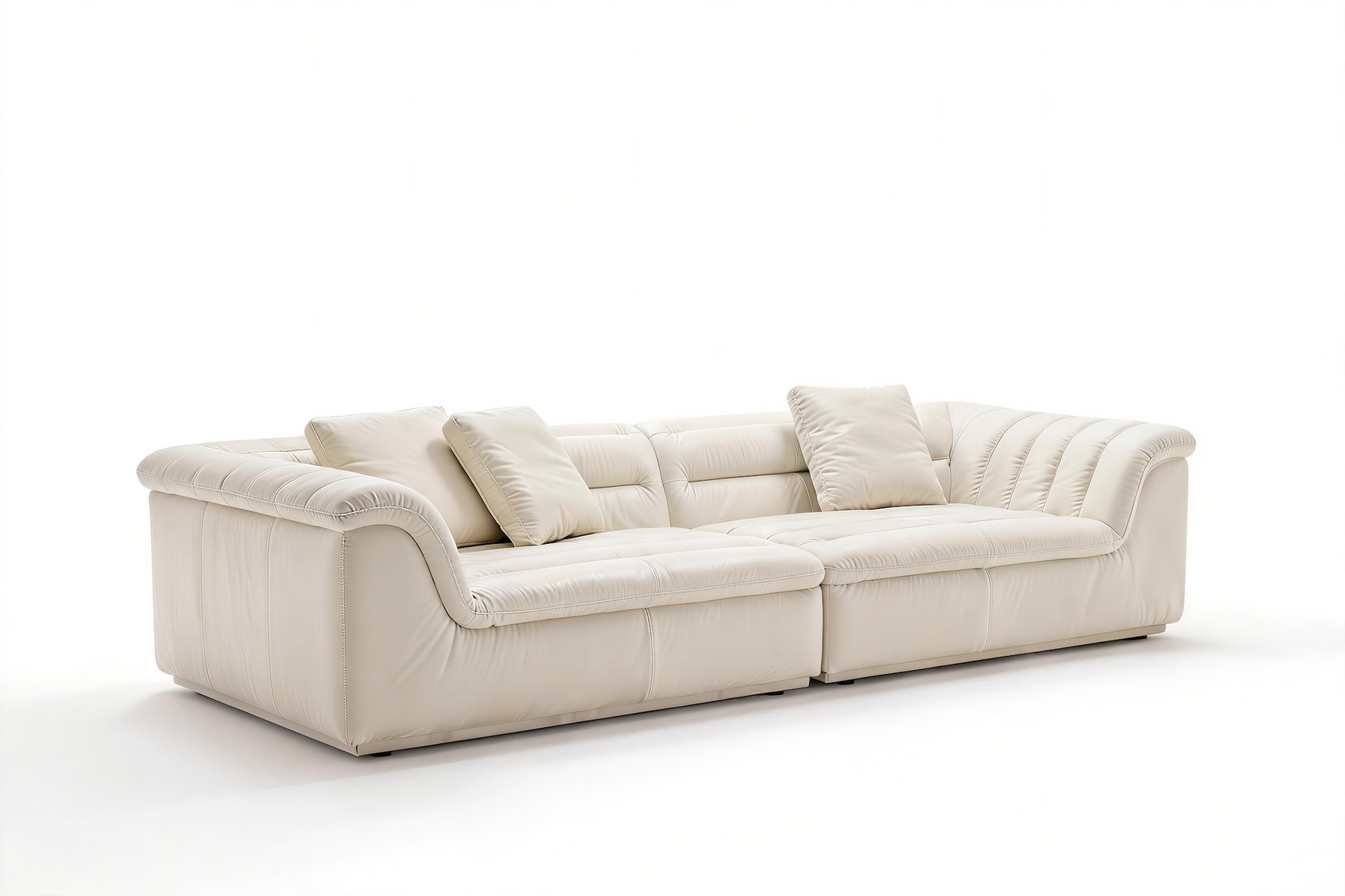 Hover 130" Leather Sofa