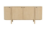 Ilaria acacia sideboard, straight front view