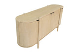 Ilaria sideboard from above, showing the rounded end and top