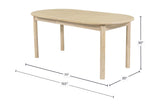 Ilaria dining table dimensions: 71 to 102 in long, 35 in wide, 30 in high