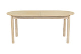 Ilaria dining table closed at 71 in, side view