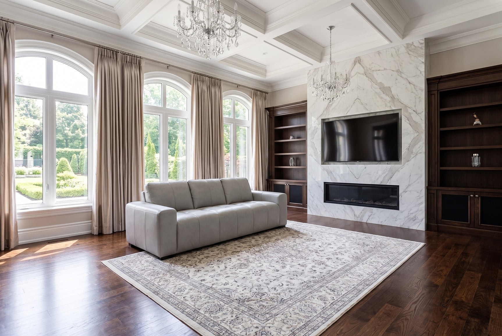 Elara Leather Sofa