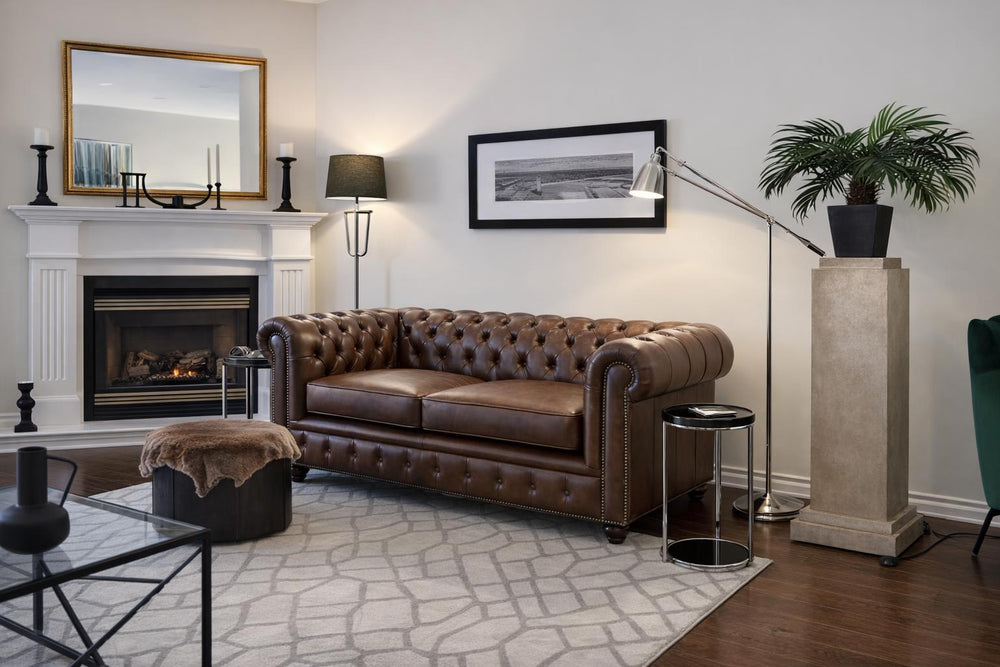 Parma Leather Chesterfield Sofa