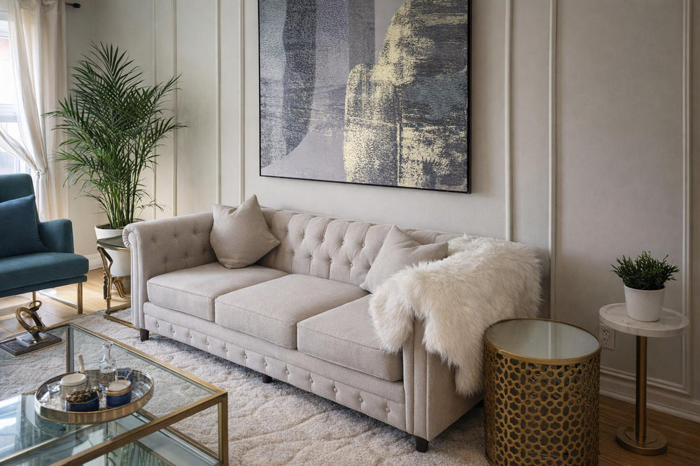 Cerna Fabric Chesterfield Sofa