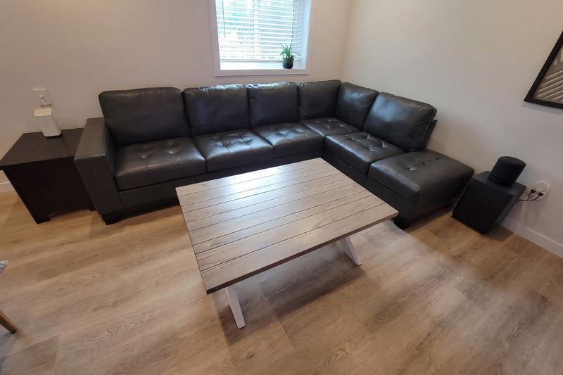 Aine Leather Corner Sectional Sofa