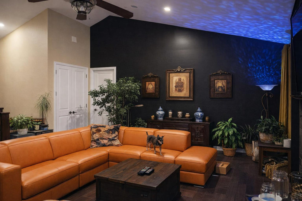 Clara Leather Recliner Sectional Sofa
