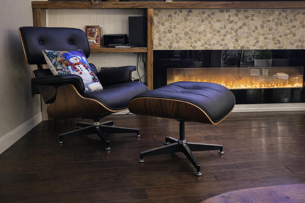 Armoni Leather Chair & Ottoman