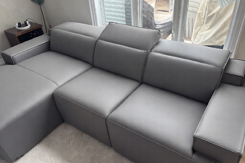 Valentina Leather Recliner Sectional Sofa