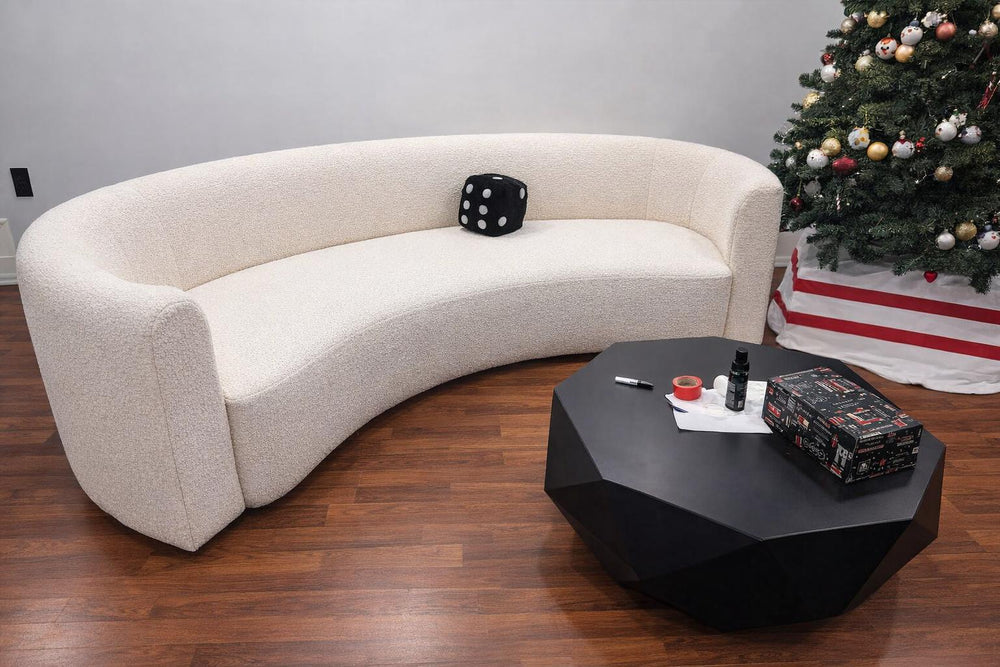 Letizia Boucle Curved Sofa