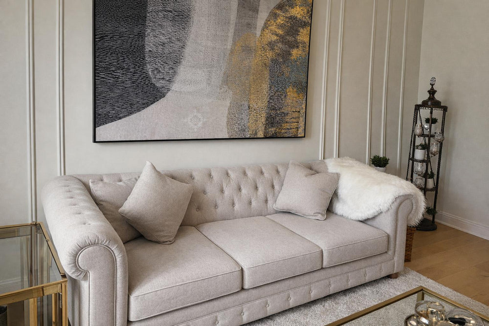 Cerna Fabric Chesterfield Sofa