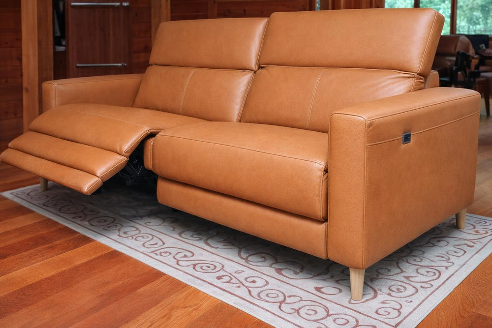Elodie Leather Dual Recliner Sofa