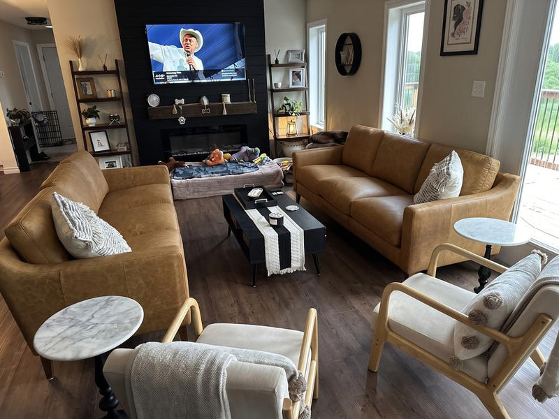 Hannah Leather Sofa