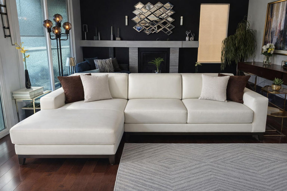 Valletta Leather Corner Sectional Sofa