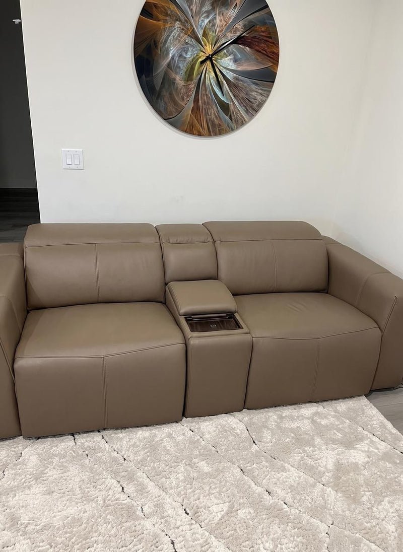 Carmen Leather Dual Recliner Sofa