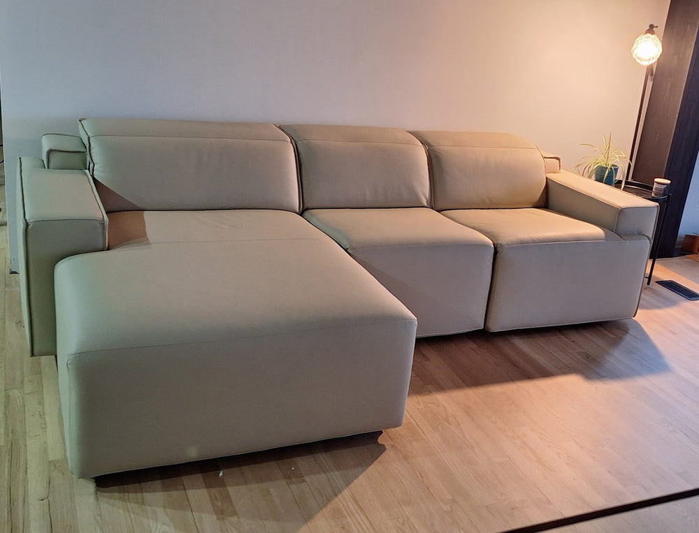 Valentina Leather Recliner Sectional Sofa