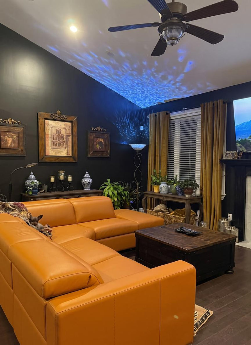 Clara Leather Recliner Sectional Sofa