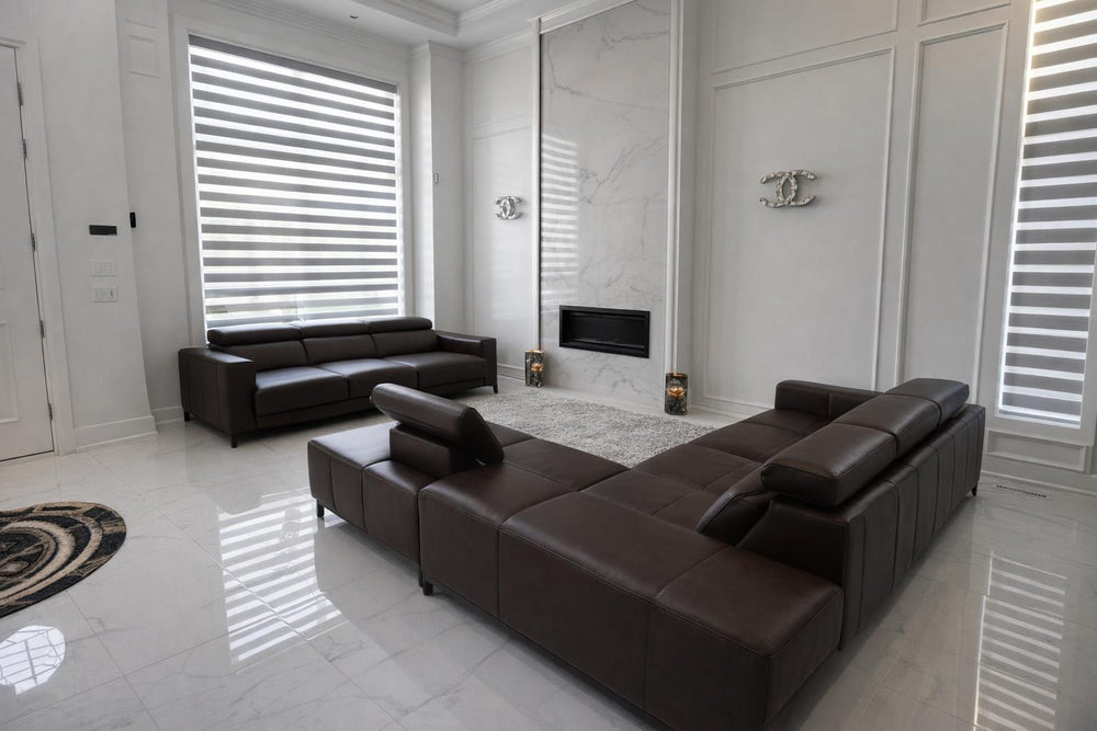 Valletta Leather Sectional Sofa