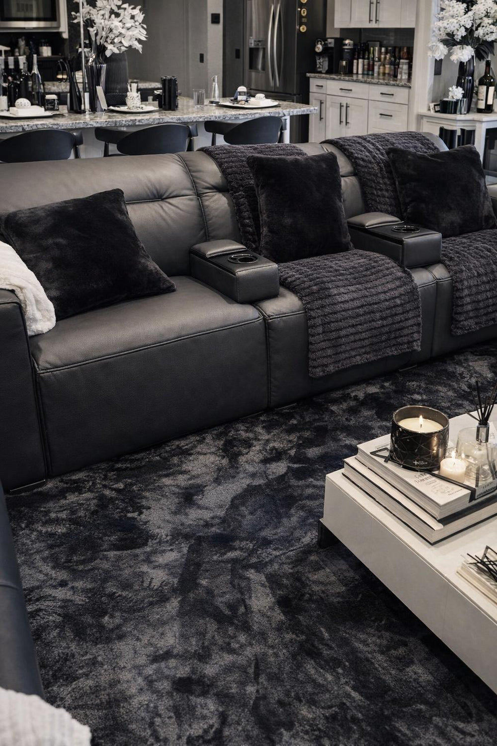 Emery Leather Recliner Sofa