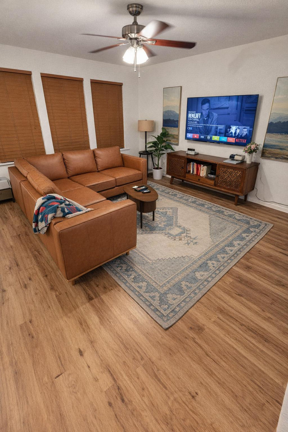 Artisan Leather Corner Sectional Sofa
